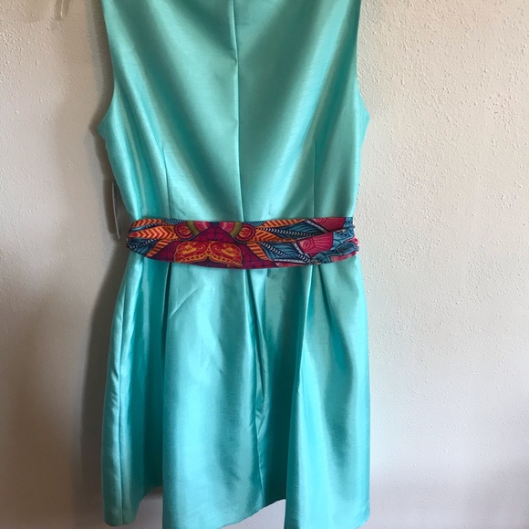 151) Lovely.. NWT aqua DRESS👗John Meyer/JM STUDIO - Picture 6 of 7